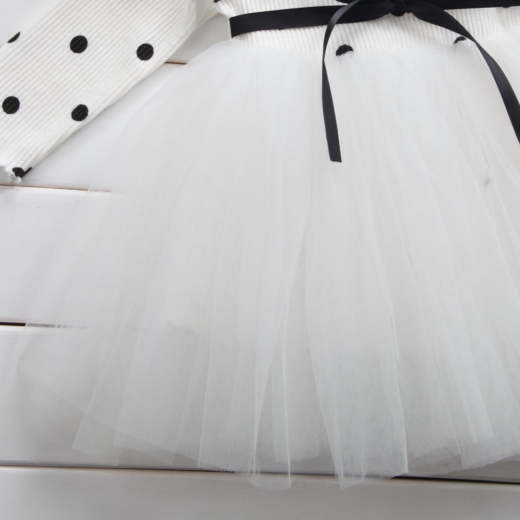 Robe Tutu Dentelle Bébé Fille Tenue Cérémonie - photo 8