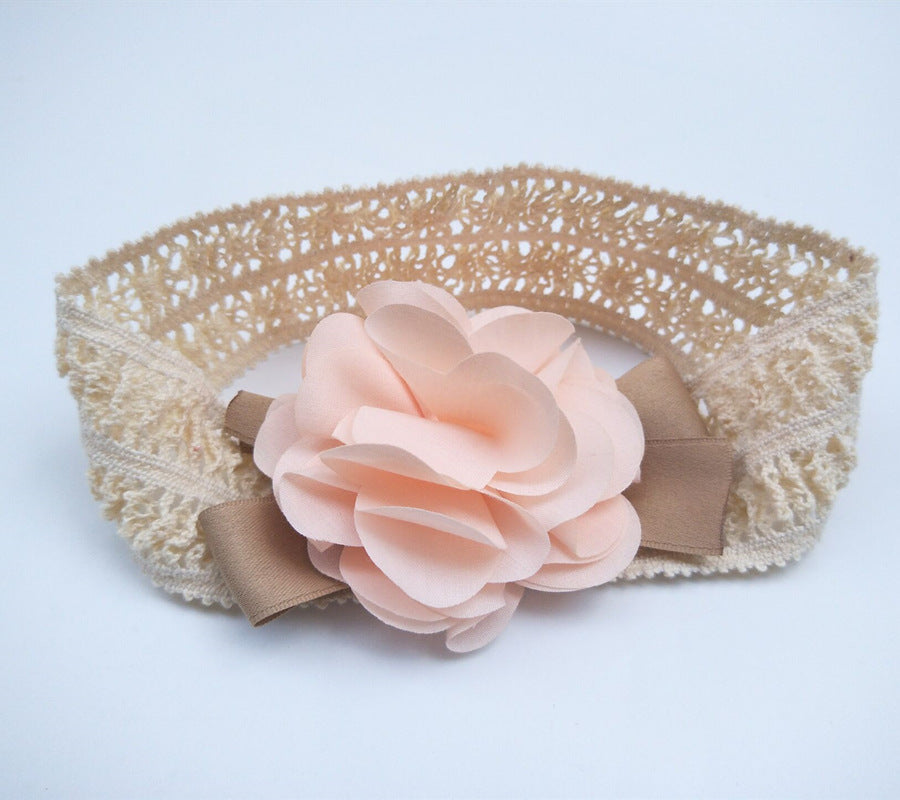Bandeau Dentelle Bébé Fille Accessoire Cheveux Élégant - photo 3