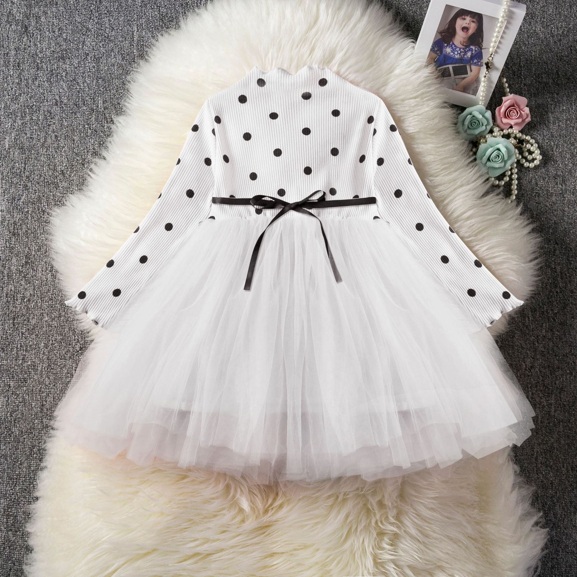 Robe Tutu Dentelle Bébé Fille Tenue Cérémonie - photo 12