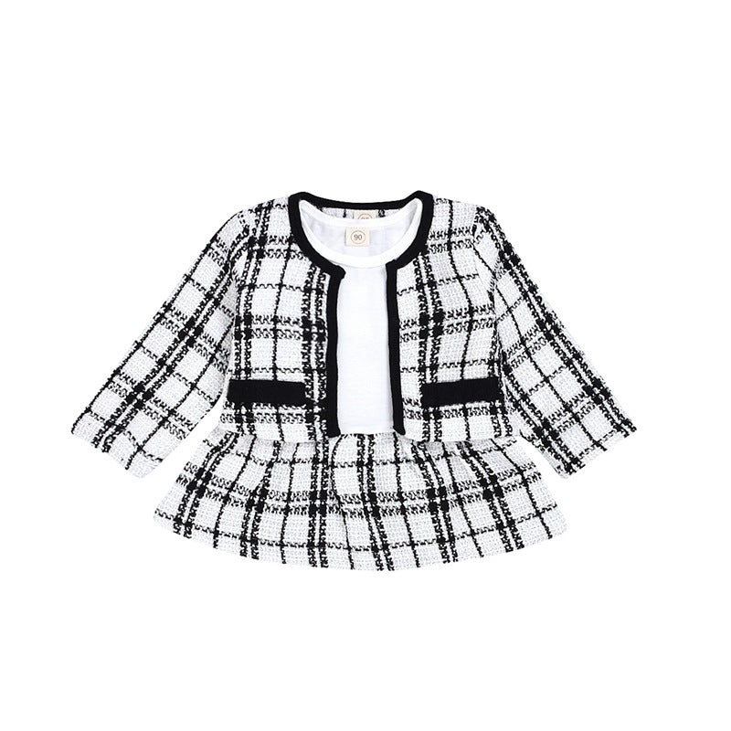 Robe Deux Pieces Manches Longues Fille Style Elegant - photo 4