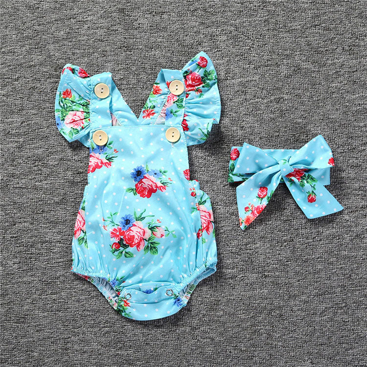 Ensemble 2 Pièces Bébé Fille — Robe Légère & Body — vue de face