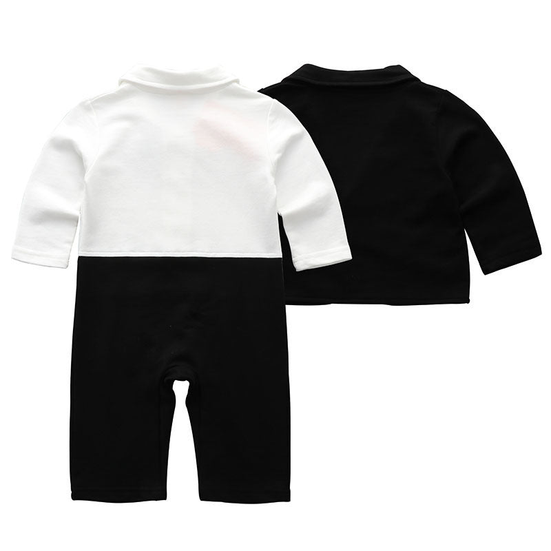 Costume Gentleman Bébé Garçon — Tenue Élégante 3 Pièces — détail finition