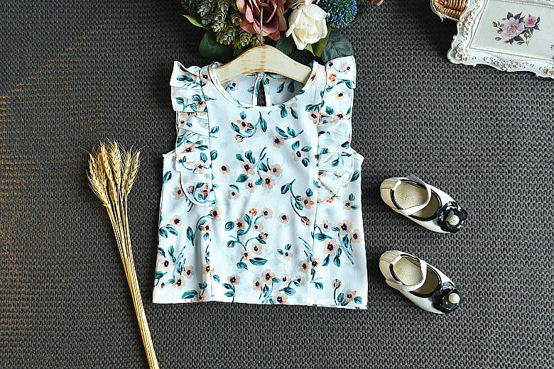 Ensemble 2 Pièces Bébé Fille — Short Ample & Haut Assorti — vue de côté