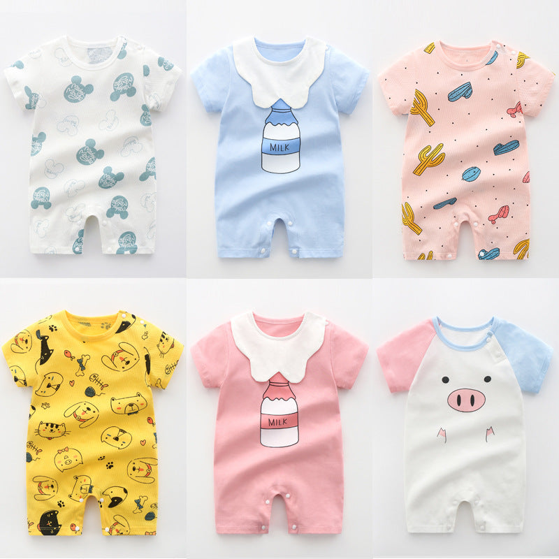 Grenouillère Pyjama Bébé Été — Romper Léger Nouveau-né — vue principale
