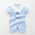 Grenouillère Pyjama Bébé Été — Romper Léger Nouveau-né — vue de face