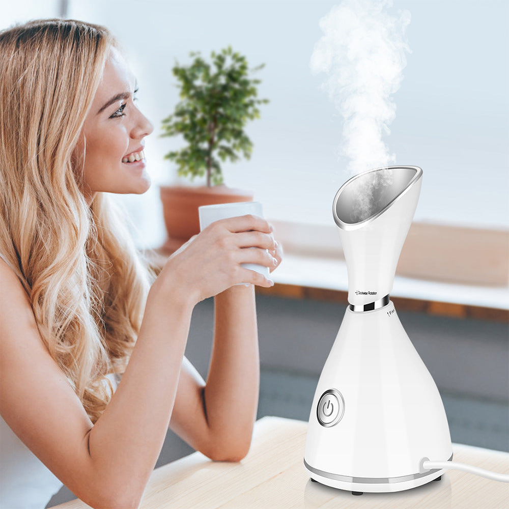 Vaporisateur facial electrique blanc - vue principale