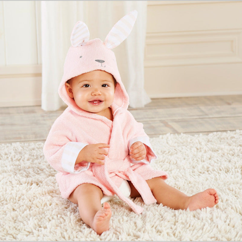Cape de Bain Bébé Animaux Rigolos Serviette Douce Capuche - photo 7