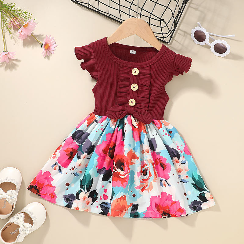 Robe Fleurie Fille Colorée Été Élégante - photo 5