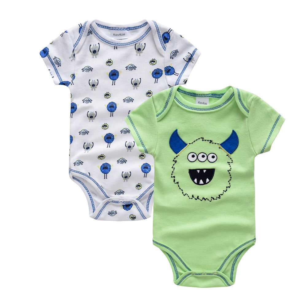 Grenouillère Sans Manches Bébé Tenue Nouveau-né Légère - photo 4