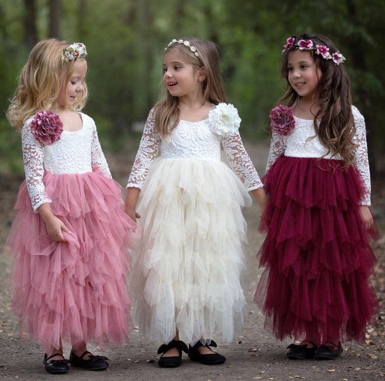 Jupe Enfant Ajourée Automne-Hiver Tutu Fille Élégant - photo 5