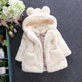 Manteau Fourrure Fille Veste Hiver Chaude Élégante - photo 4