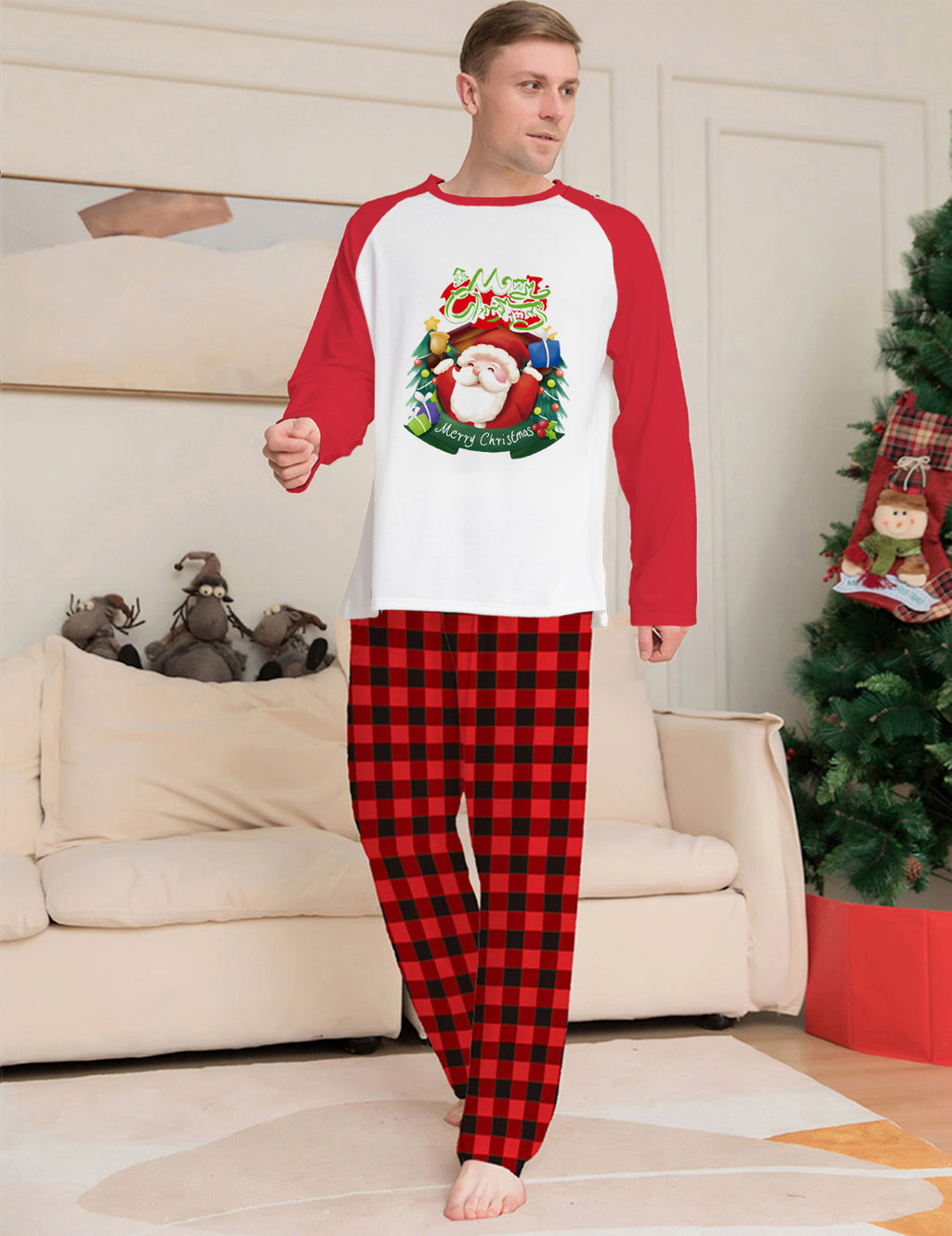 Ensemble Parent Enfant Noël Tenue Assortie Famille - photo 4