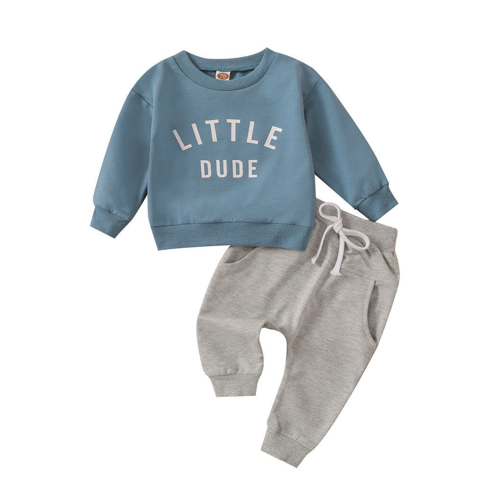 Ensemble 2 Pièces Enfant — Haut Lettres & Pantalon — vue de face