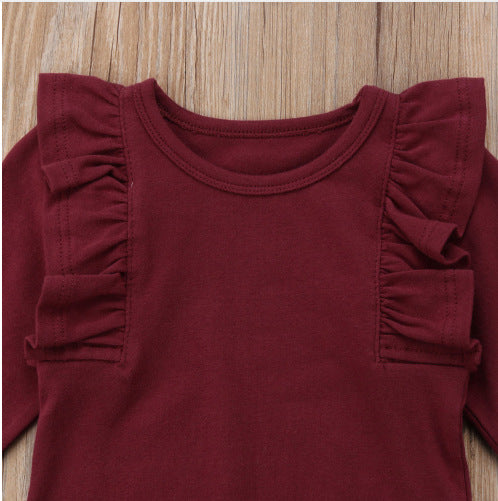 Ensemble 3 Pièces Bébé Fille — Body Fleuri, Pantalon & Bandeau — vue de face