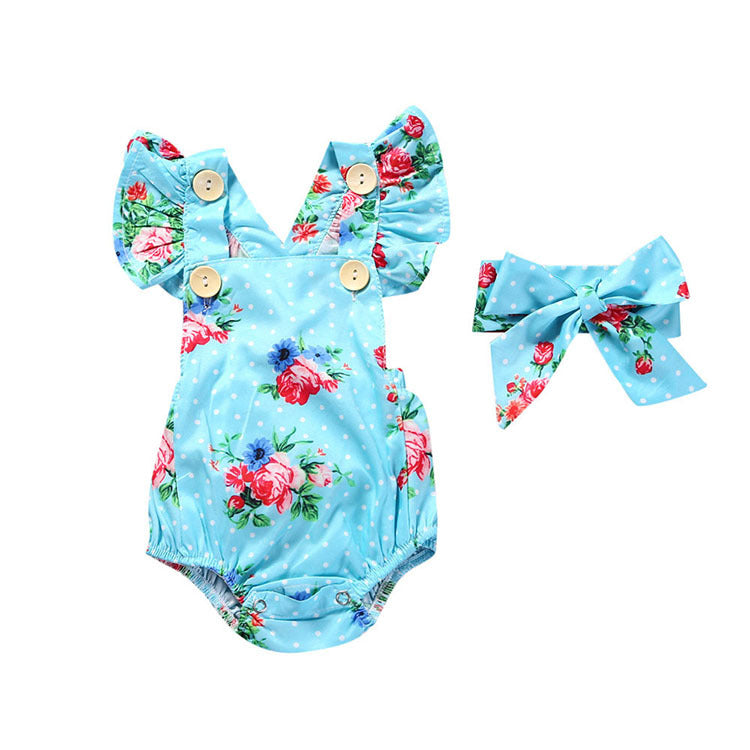 Ensemble 2 Pièces Bébé Fille — Robe Légère & Body — vue de dos