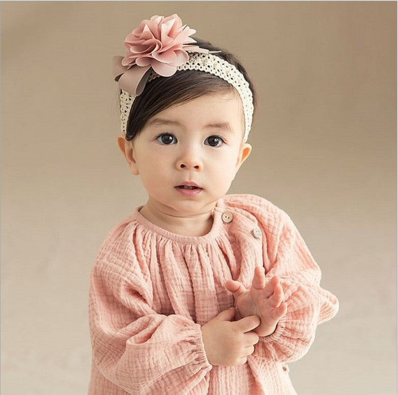 Bandeau Dentelle Bébé Fille Accessoire Cheveux Élégant - photo 2