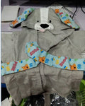 Cape de Bain Bébé Animaux Rigolos Serviette Douce Capuche - photo 3