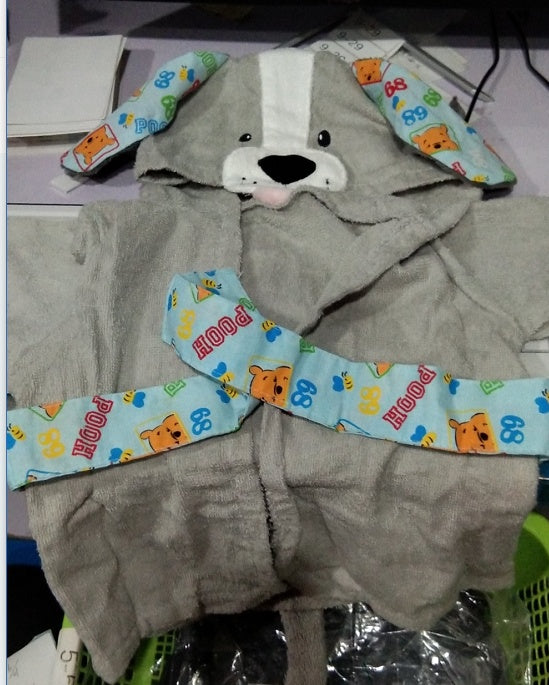 Cape de Bain Bébé Animaux Rigolos Serviette Douce Capuche - photo 3