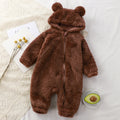 Grenouillère d'Hiver Bébé — Peluche Chaude Nouveau-né — présentation complète