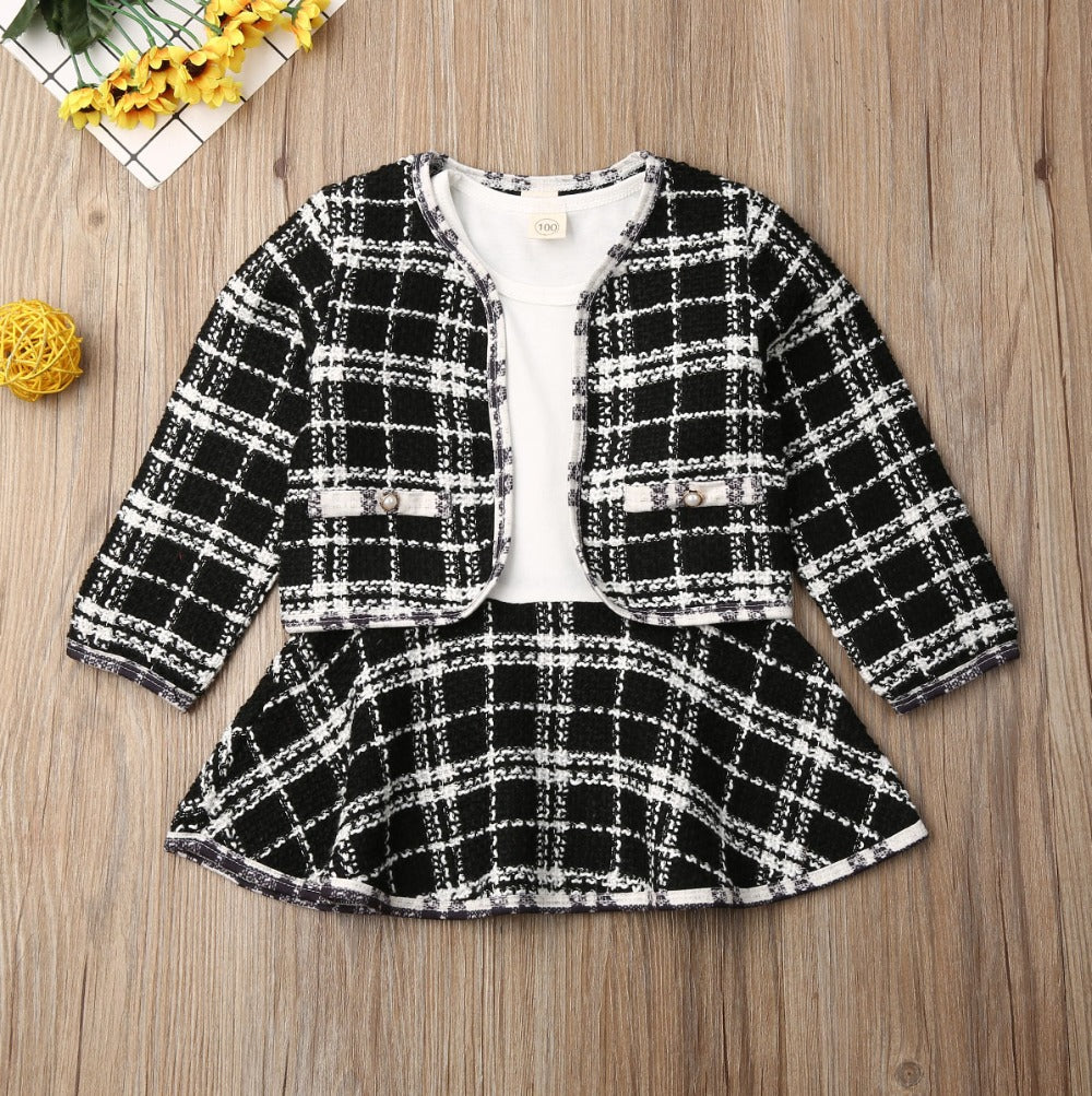 Robe Deux Pieces Manches Longues Fille Style Elegant - photo 6