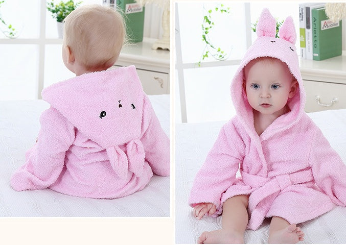 Cape de Bain Bébé Animaux Rigolos Serviette Douce Capuche - photo 14
