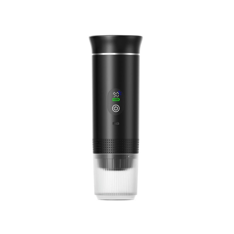 Machine a cafe portable en utilisation - extraction espresso