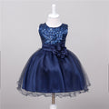 Robe Paillettes Bébé Fille Robe de Princesse Cérémonie - photo 10
