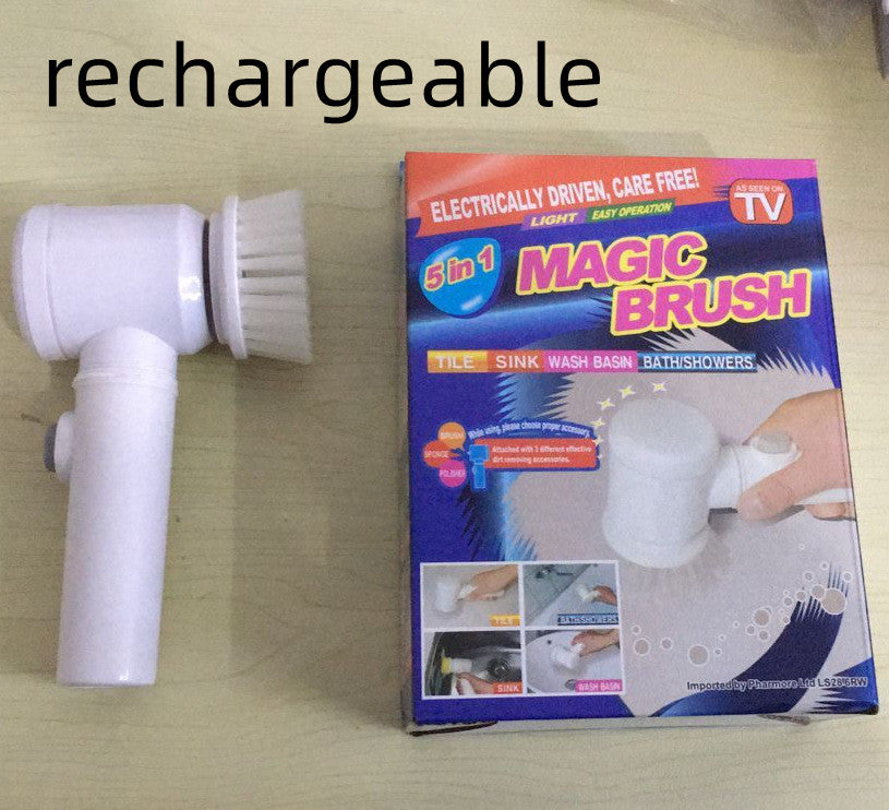 Brosse Électrique de Nettoyage 5-en-1 - Sans Fil Rechargeable