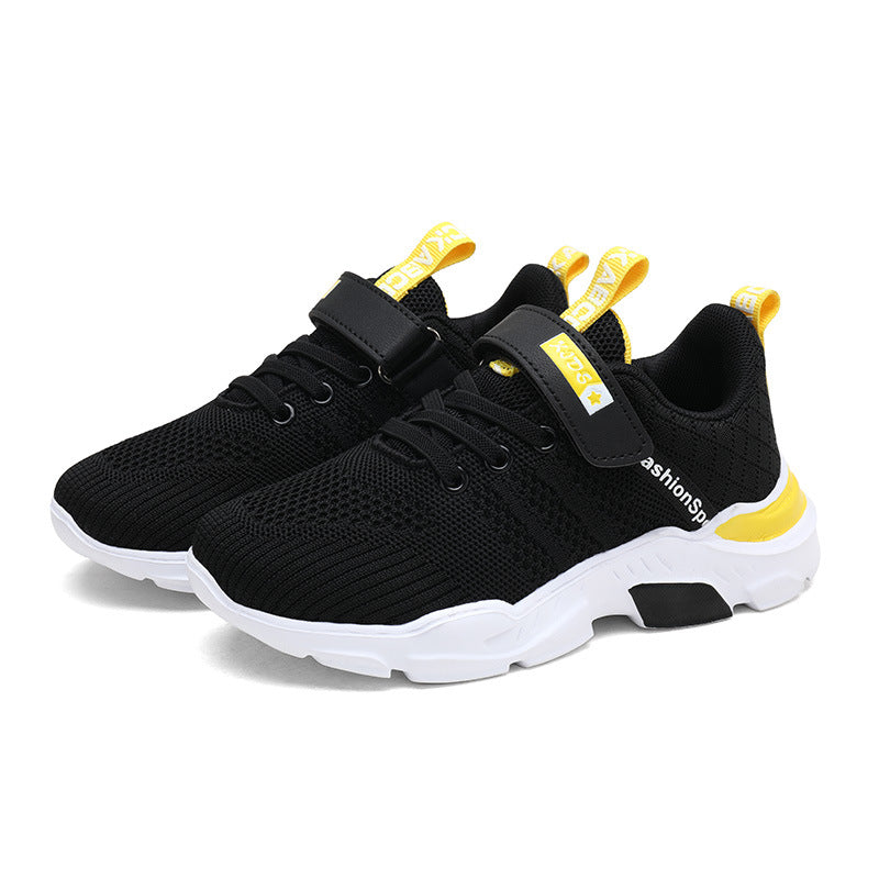 Chaussures Sport Cuir Garçon — Semelle Souple & Confort — détail fermeture