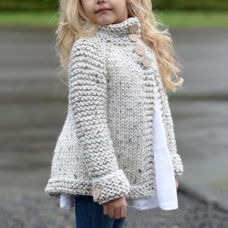 Gilet Cardigan Fille Veste Tricotée Douce Enfant - photo 4