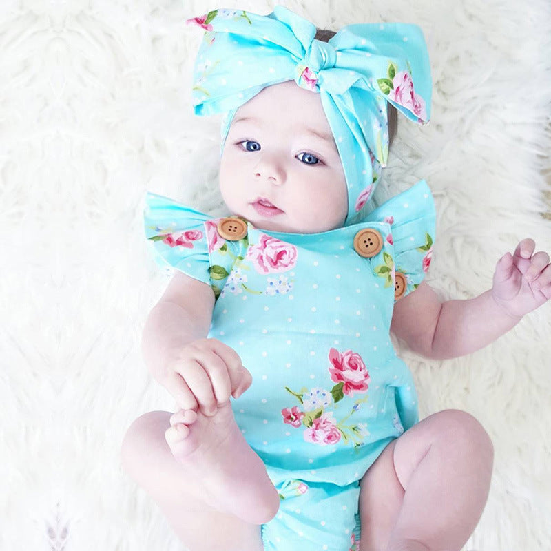 Ensemble 2 Pièces Bébé Fille — Robe Légère & Body — vue de côté