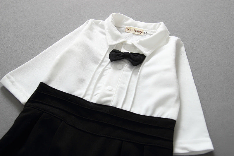 Costume Gentleman Bébé Garçon — Tenue Élégante 3 Pièces — détail matière