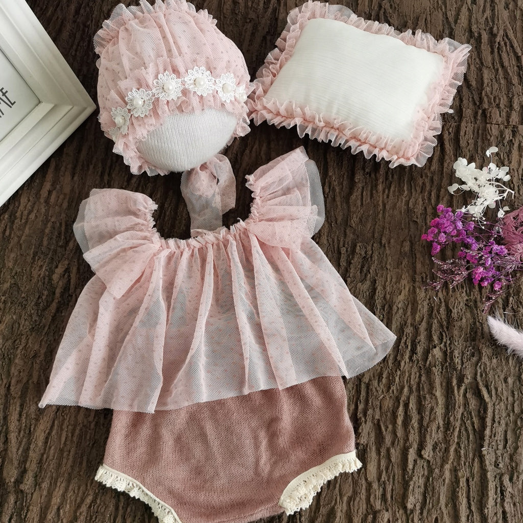 Ensemble Floral Bébé Fille — Tenue Nouveau-né Douce — vue principale