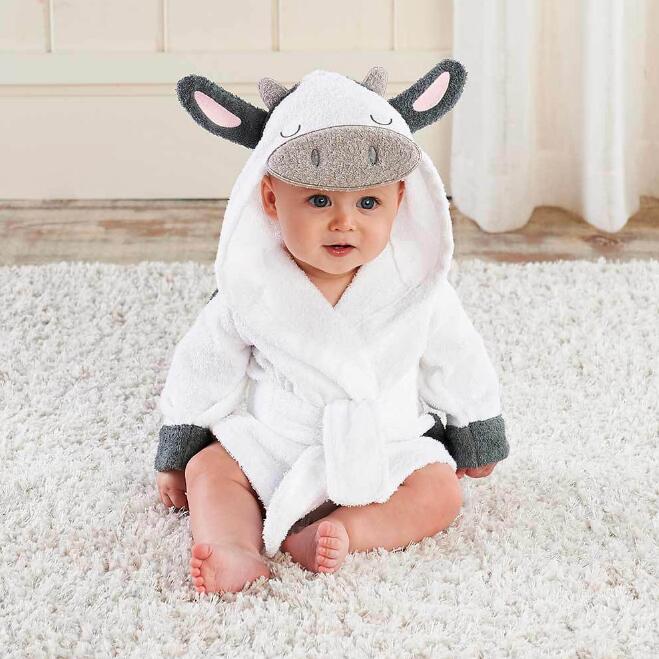 Cape de Bain Bébé Animaux Rigolos Serviette Douce Capuche - photo 8
