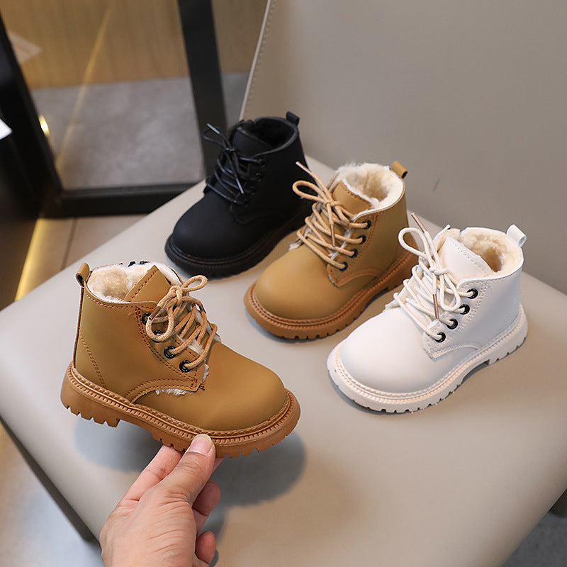 Bottines Martin Garçon — Fermeture Latérale Tendance — vue dessus