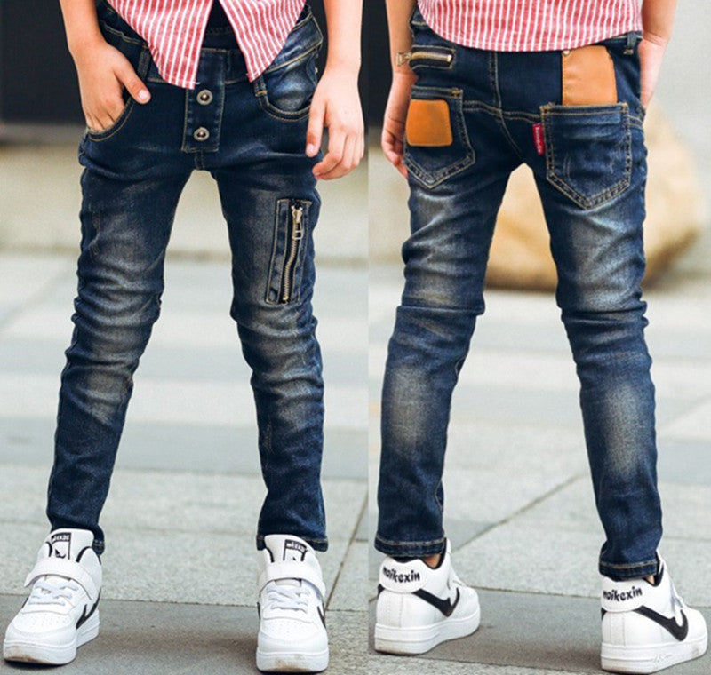 Pantalon Jean Stretch Garçon Denim Confortable Enfant - photo 3