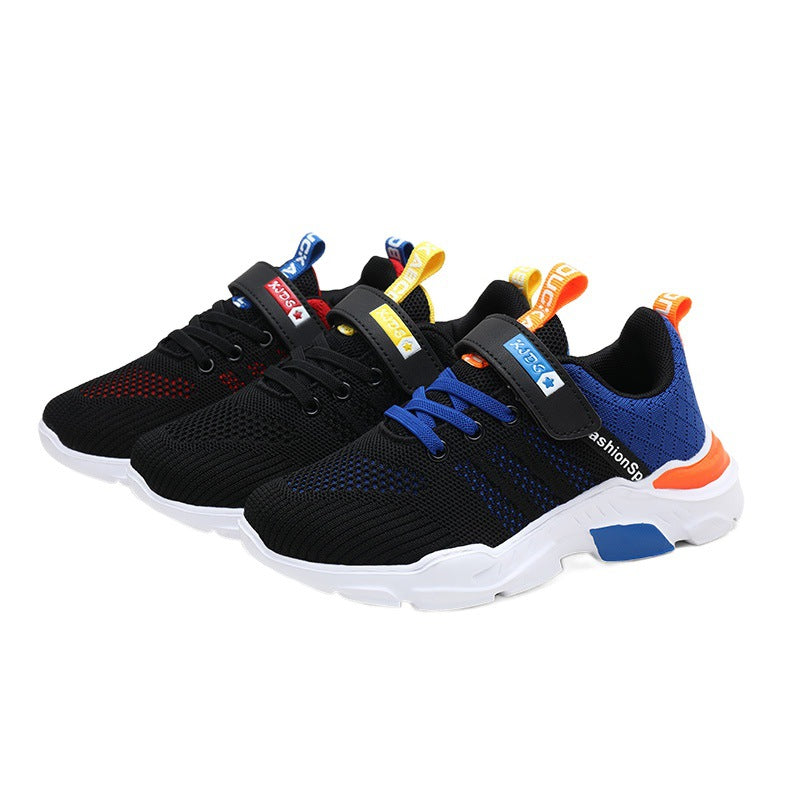 Chaussures Sport Cuir Garçon — Semelle Souple & Confort — vue avant