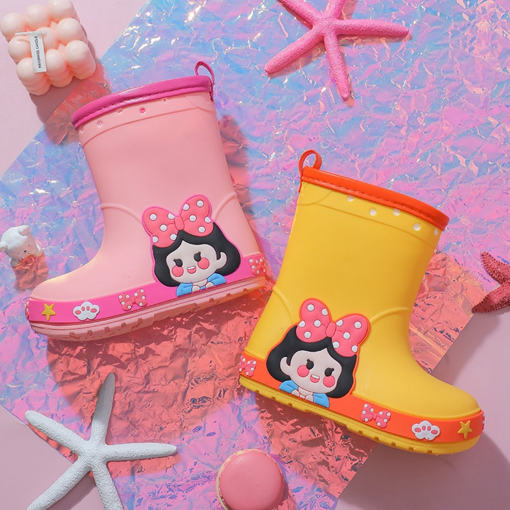 Bottes de Pluie Princesse Fille — Antidérapantes & Adorables — vue semelle
