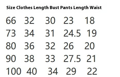 Ensemble 2 Pièces Bébé Été — Haut & Short Unisexe — vue de dos