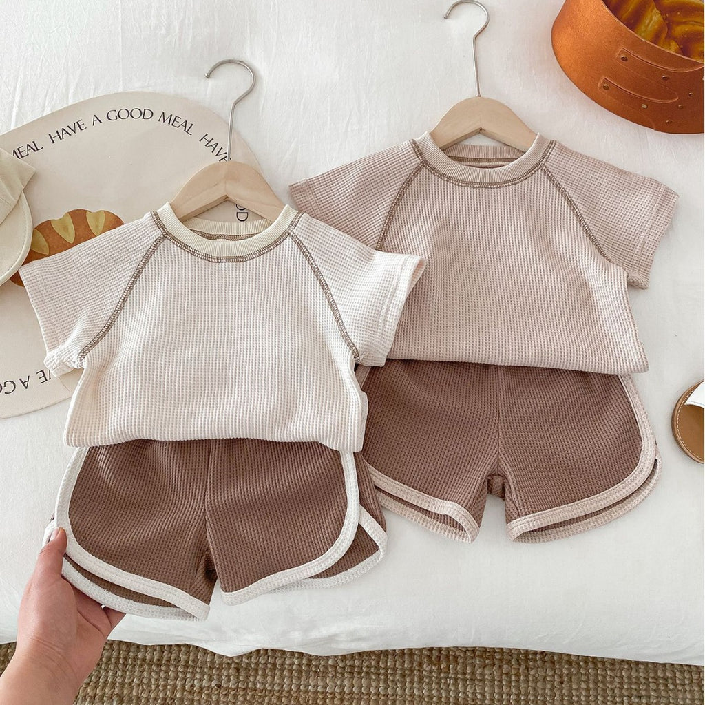 Ensemble 2 Pièces Bébé Été — Haut & Short Unisexe — vue principale