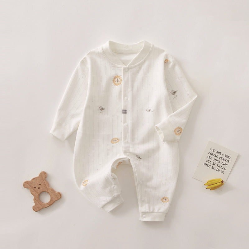Grenouillère Manches Longues Bébé — Coton Doux Confort — vue principale