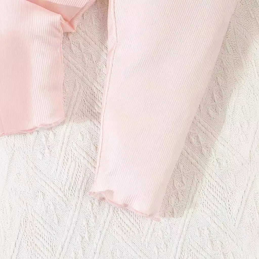 Ensemble 3 Pièces Bébé Imprimé — Tenue Adorable — vue de dos